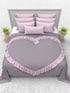 The White Moss Valentine Heart Winter comforter with 2 pillow covers